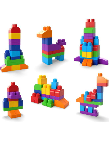 Mega Bloks Primeros Constructores Bolsa 60 Bloques Coloridos
