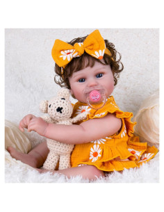 Muñeca Reborn Aori 50 cm Niña Recién Nacida Realista