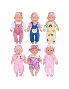 6 Conjuntos de Ropa para Muñecas 35-40 cm WONDOLL