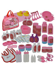 Conjunto de Accesorios para Muñecas The New York Doll 50 Piezas