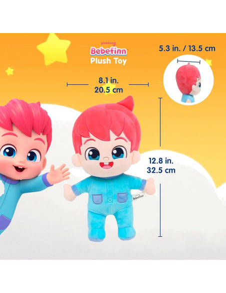 Peluche Bebefinn Pinkfong 30cm - Suave y Lavable para Niños