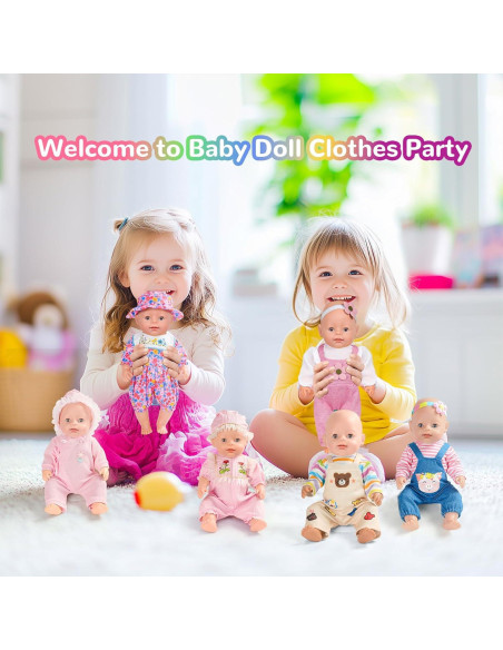 6 Conjuntos de Ropa para Muñecas 35-40 cm WONDOLL 6 Conjuntos de Ropa para Muñecas 35-40 cm WONDOLL