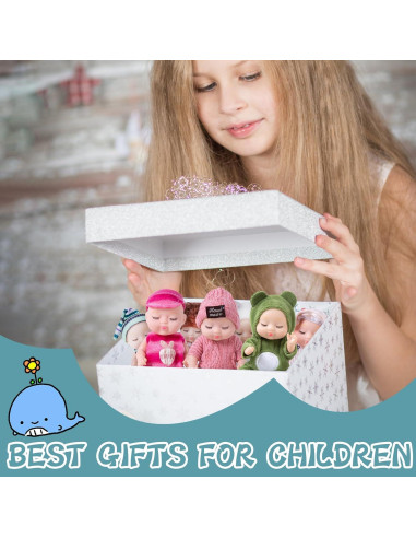 10 Mini Muñecas Bebé Realistas Haawooky - 11 cm