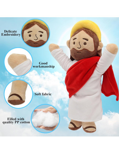 Muñeco de Peluche Jesús Yelakey 33 cm Suave para Niños