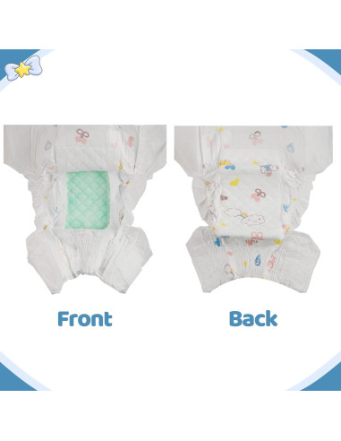 Conjunto de 6 Pañales Reutilizables BABESIDE para Muñecas 43-61 cm