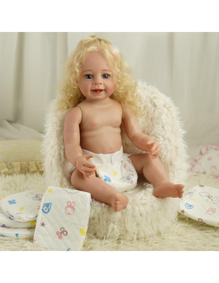 Conjunto de 6 Pañales Reutilizables BABESIDE para Muñecas 43-61 cm