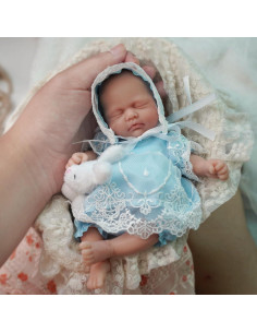 Muñeca de Bebé de Silicona Mini 17.78 cm Sarah con Accesorios 2