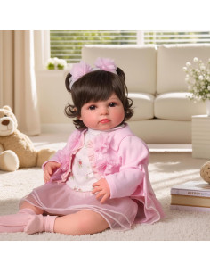 Muñeca Reborn Realista BABESIDE 50 cm con Kit de Alimentación 2