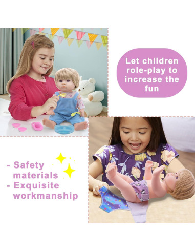 Ropa de Muñeca 30-38 cm Chenghai - 9 Vestidos y Accesorios