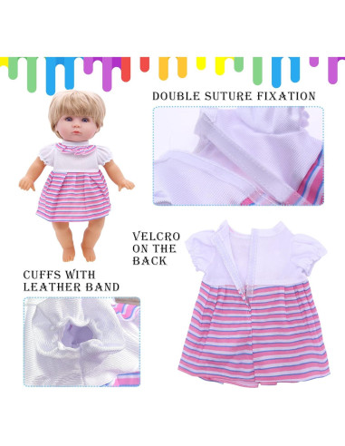 Ropa de Muñeca 30-38 cm Chenghai - 9 Vestidos y Accesorios