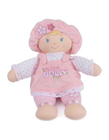 Muñeca de Peluche GUND Mi Primer Muñeca 33 cm Rosa/Blanco