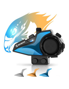 Intercomunicador Moman H2E para Motocicleta, Doble Chip, 25h