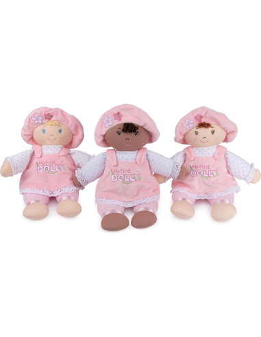 Muñeca de Peluche GUND Mi Primer Muñeca 33 cm Rosa/Blanco
