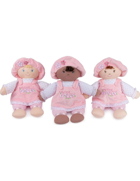 Muñeca de Peluche GUND Mi Primer Muñeca 33 cm Rosa/Blanco