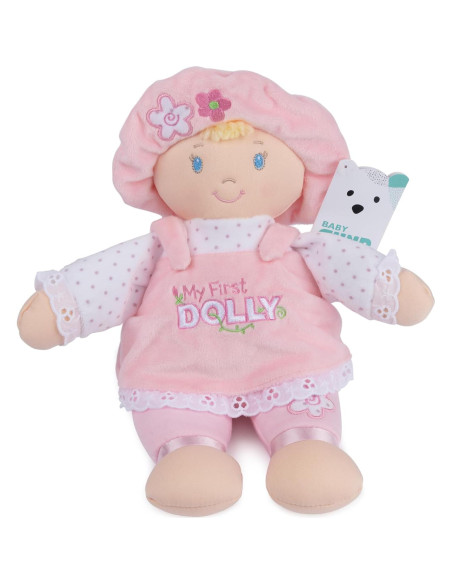 Muñeca de Peluche GUND Mi Primer Muñeca 33 cm Rosa/Blanco