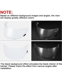 Visera de Casco PSLER Qualifier Clara - Reemplazo Compatible 2