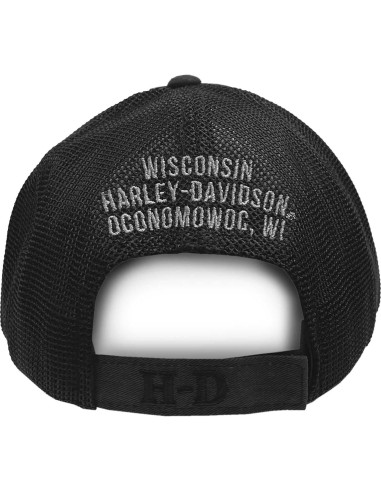 Gorra Trucker de Malla Harley-Davidson con Calavera Willie G