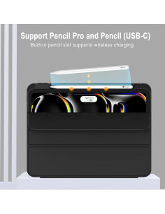 Funda ZryXal iPad Pro 13" M4 2024 con Soporte Lápiz 2