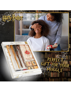 Juego de Papelería Harry Potter con 4 Bolígrafos Varita y Sellos 2