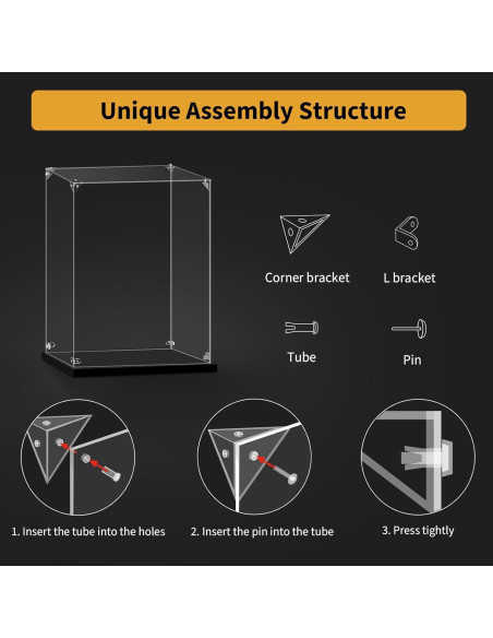 Caja de Exhibición Acrílica LILIKAKA para LEGO 76419 36x28x24cm