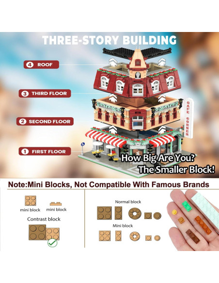 Set de Construcción Cafetería TOY PLAYER 1950 Piezas