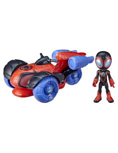Coche de Juguete Glow Tech Hasbro Spidey y Amigos con Figura