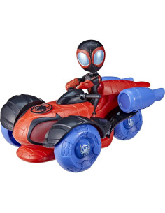 Coche de Juguete Glow Tech Hasbro Spidey y Amigos con Figura 2
