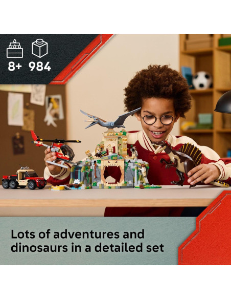 LEGO Misión Aérea Spinosaurus y Quetzalcoatlus - 984 Piezas LEGO Misión Aérea Spinosaurus y Quetzalcoatlus - 984 Piezas