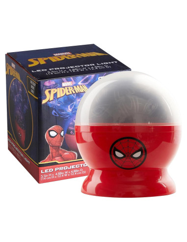 Lámpara Proyector LED Spiderman Idea Nuova 13.97cm Luz Nocturna