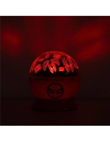 Lámpara Proyector LED Spiderman Idea Nuova 13.97cm Luz Nocturna