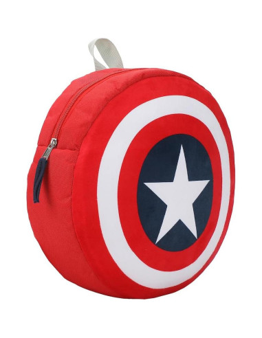 Mochila Mini Capitán América Marvel 29.2 cm Diseño Escudo