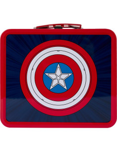 Caja de Almuerzo de Acero Capitán América Loungefly 20.3x17.8 cm 2