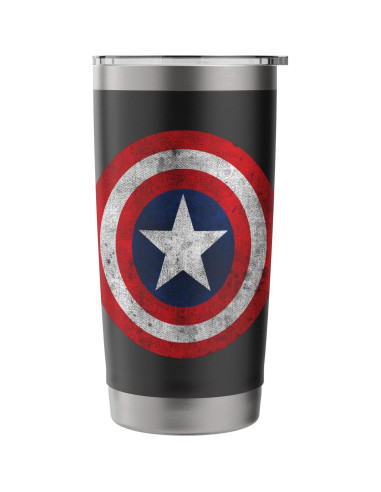 Taza Aislada Acero Inoxidable Marvel Capitán América 591 ml