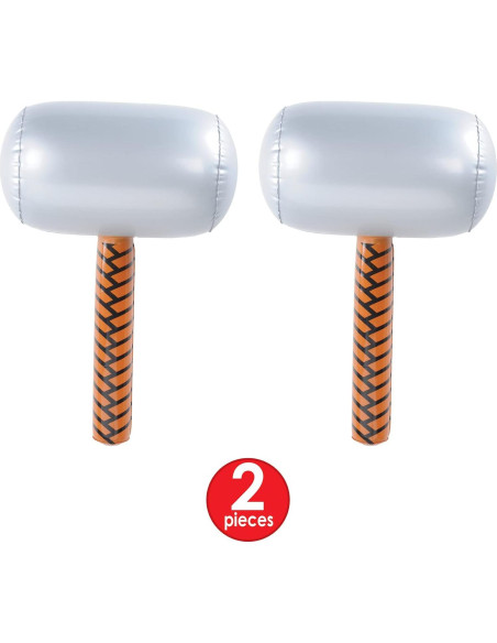 Martillos Inflables Beistle 2 Piezas 45.72 cm Fiesta Héroes Martillos Inflables Beistle 2 Piezas 45.72 cm Fiesta Héroes