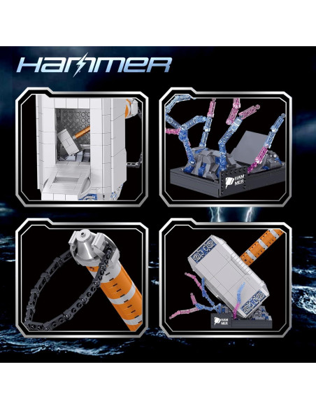 Juego de Bloques de Construcción Martillo de Batalla Thor 975 PCS