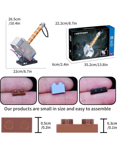 Juego de Bloques de Construcción Martillo de Batalla Thor 975 PCS