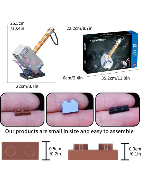 Juego de Bloques de Construcción Martillo de Batalla Thor 975 PCS