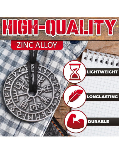 Collar Vikingo de Doble Cara Tesorrio con Amuletos Nórdicos