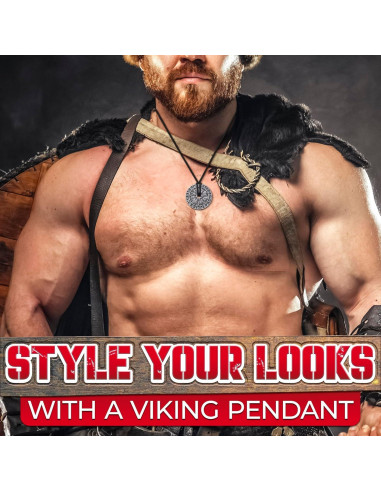 Collar Vikingo de Doble Cara Tesorrio con Amuletos Nórdicos