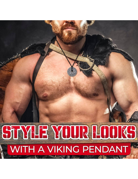 Collar Vikingo de Doble Cara Tesorrio con Amuletos Nórdicos