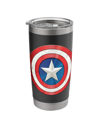 Taza Aislada Acero Inoxidable Marvel Capitán América 591 ml