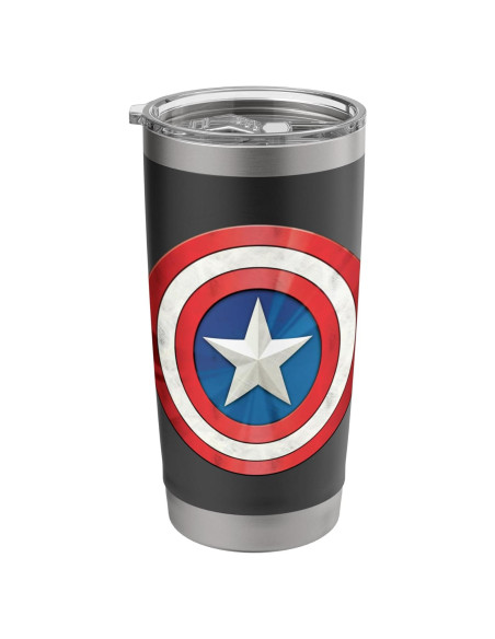Taza Aislada Acero Inoxidable Marvel Capitán América 591 ml