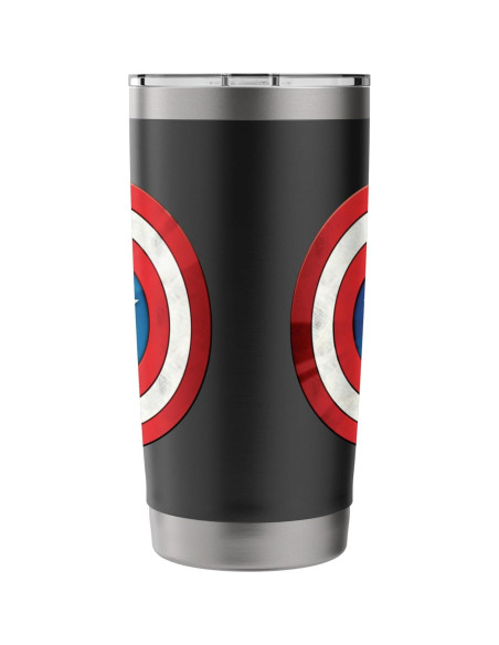 Taza Aislada Acero Inoxidable Marvel Capitán América 591 ml
