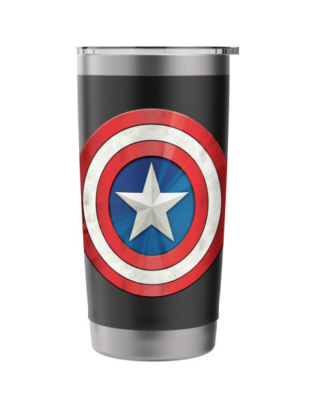 Taza Aislada Acero Inoxidable Marvel Capitán América 591 ml