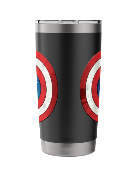 Taza Aislada Acero Inoxidable Marvel Capitán América 591 ml