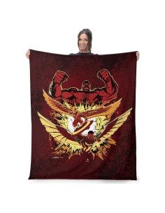 Manta de Toque de Seda Marvel Red Hulk Rises 127x152 cm