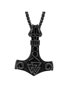 Collar Martillo de Thor Vikingo Joyería Hoyazvet Acero 18K