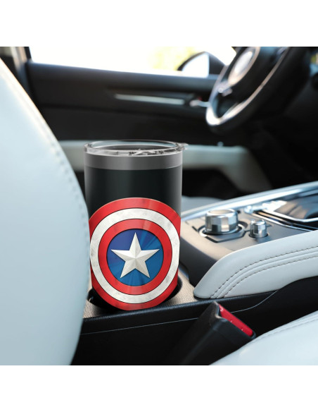 Taza Aislada Acero Inoxidable Marvel Capitán América 591 ml
