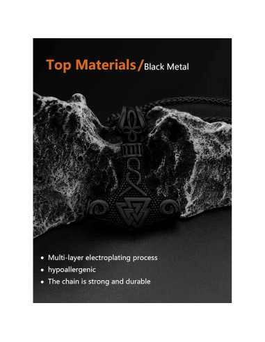 Collar Martillo de Thor Vikingo Joyería Hoyazvet Acero 18K