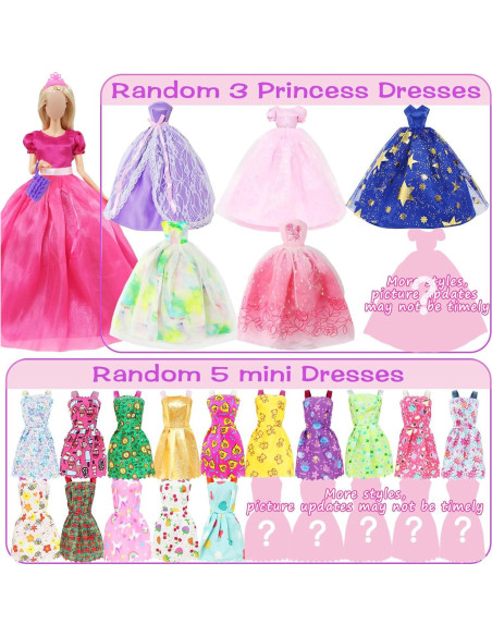 65 Piezas Ropa y Accesorios para Muñecas 11.5" MCZQXW 65 Piezas Ropa y Accesorios para Muñecas 11.5" MCZQXW